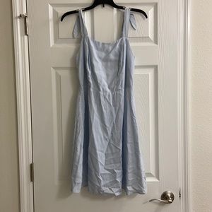 Light blue striped dress